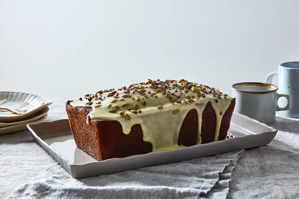 Kabocha, olive oil & bittersweet chocolate cake