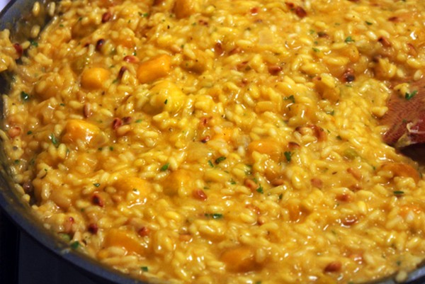Kabocha squash risotto