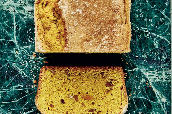 Kabocha turmeric tea cake