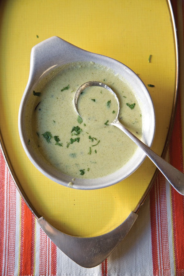 Kadhi (Curried yogurt soup)
