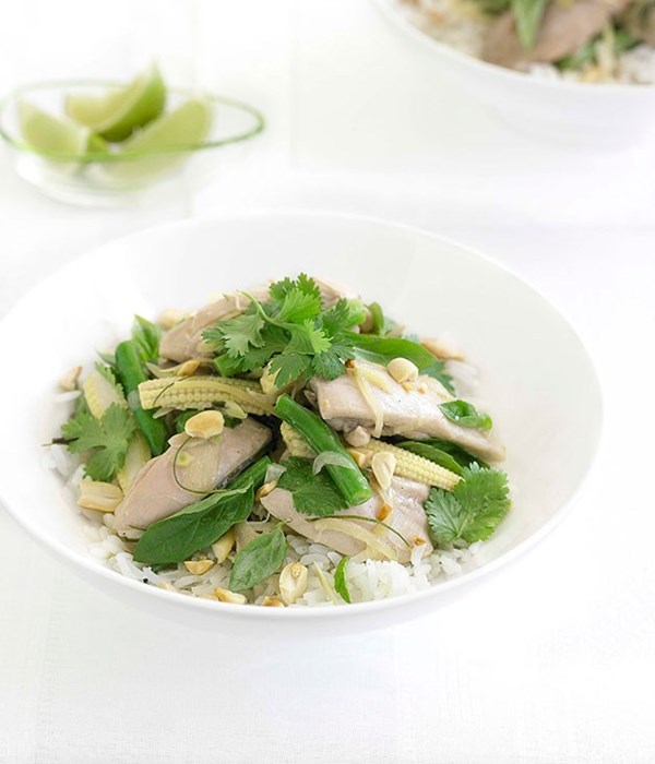 Kaffir lime and lemongrass chicken