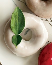 Kaffir lime-coconut glaze