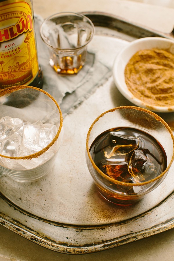  Kahlua and tequila cocktail (The kicking bull)