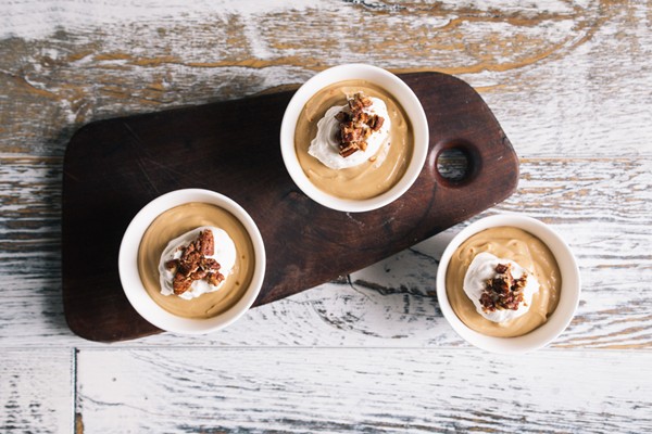 Kahlúa-butterscotch puddings