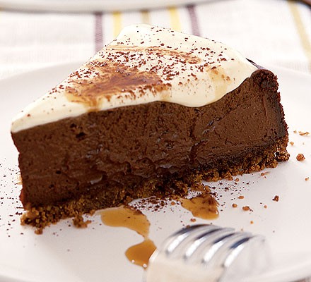 Kahlua chocolate cheesecake