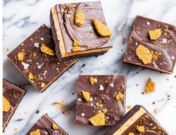 Kahlúa coffee brownies [coffee Biscoff buttercream, Kahlúa coffee ganache]