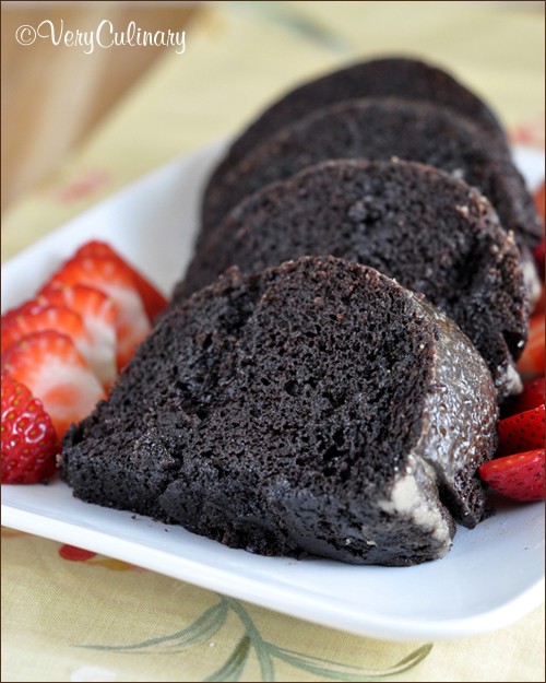 Kahlua coffee poke cake