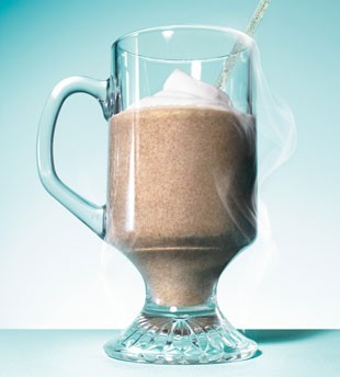 Kahlua-spiked frozen mocha lattes