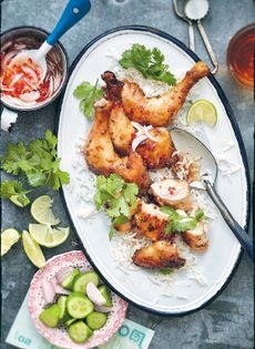 Kai yang with chilli dipping sauce