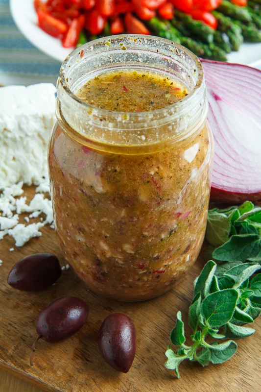 Kalamata olive and feta vinaigrette