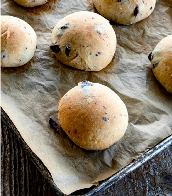 Kalamata olive stuffed rolls