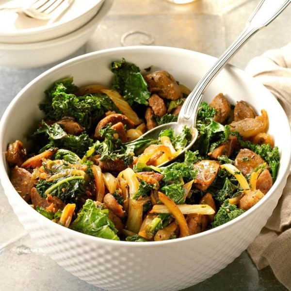 Kale & fennel skillet