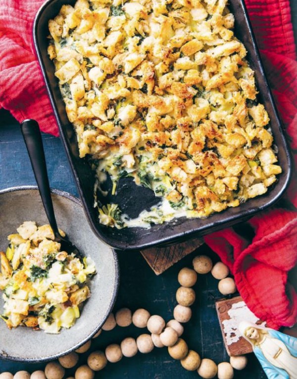Kale & leek bake