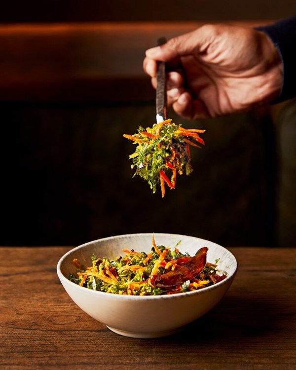Kale and carrot mallung 