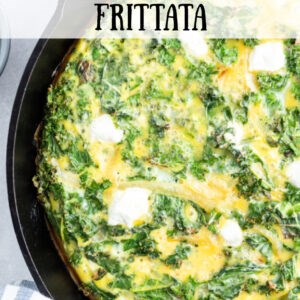 Kale and goat cheese frittata