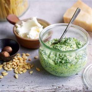 Kale and pecorino pesto