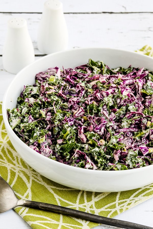 Kale and red cabbage slaw
