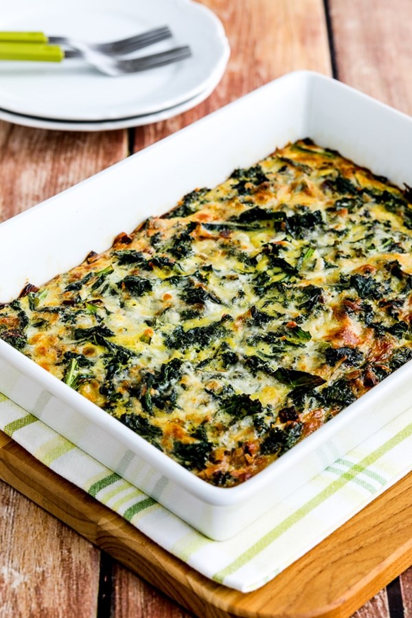 Kale and red onion savory breakfast