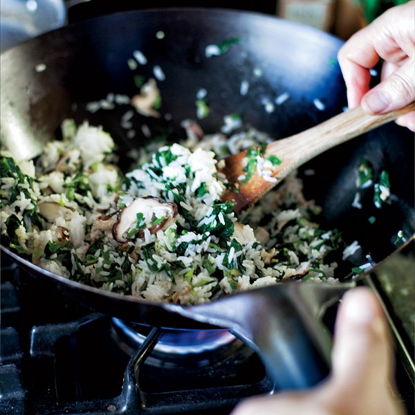Kale-and-shiitake fried rice [David Lebovitz]