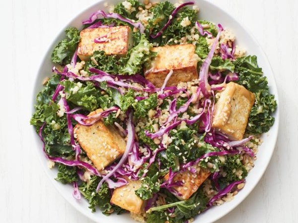 Kale and tofu salad