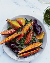 Kale-buttermilk dressing for roasted vegetables