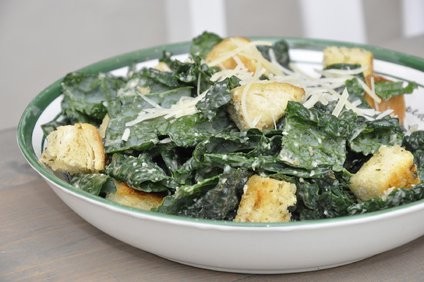 Kale Caesar salad