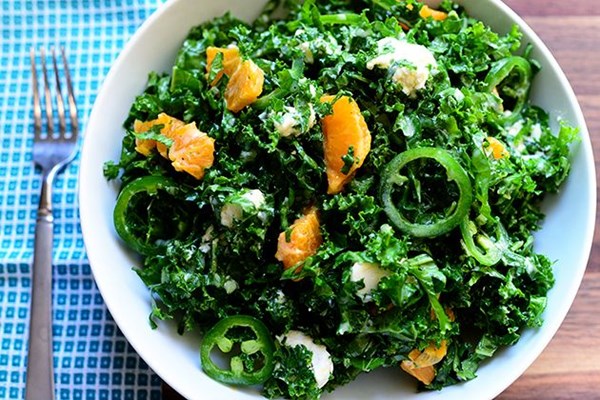 Kale-citrus salad