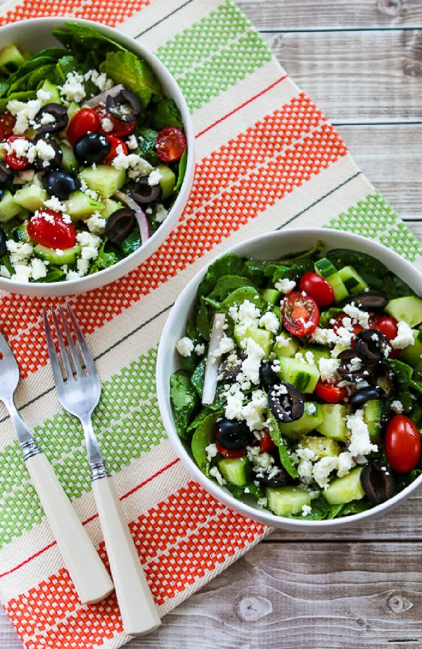Kale Greek salad
