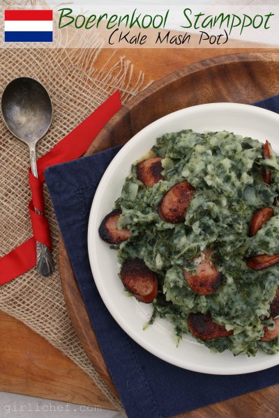 Kale mash pot (Boerenkool stamppot)