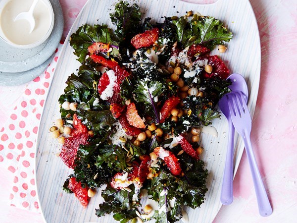 Kale, orange & toasted mixed seed salad