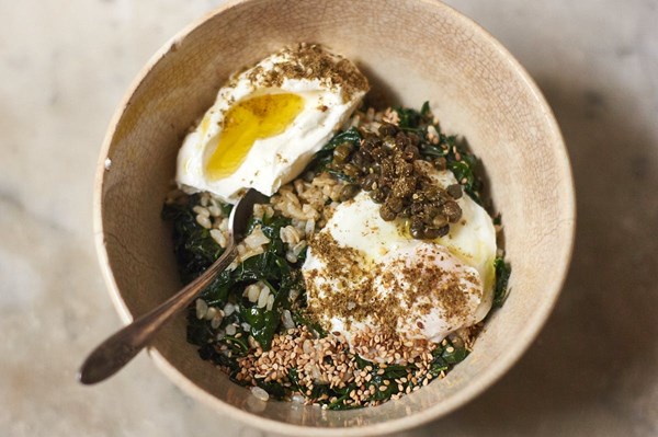 Kale rice bowl