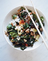 Kale rice bowl