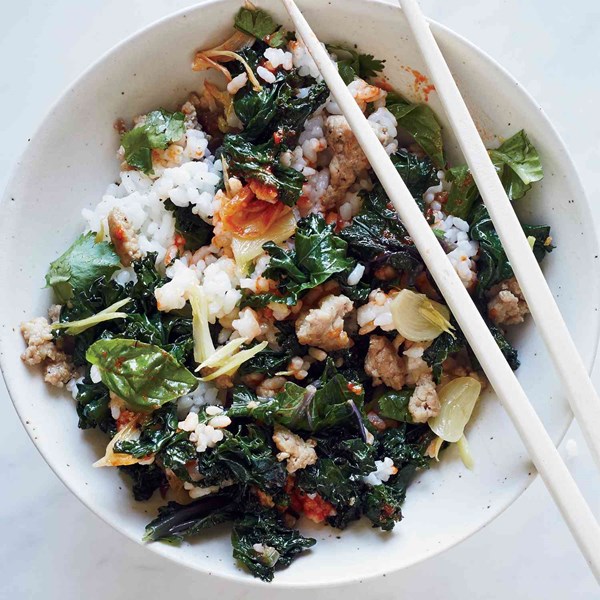 Kale rice bowl