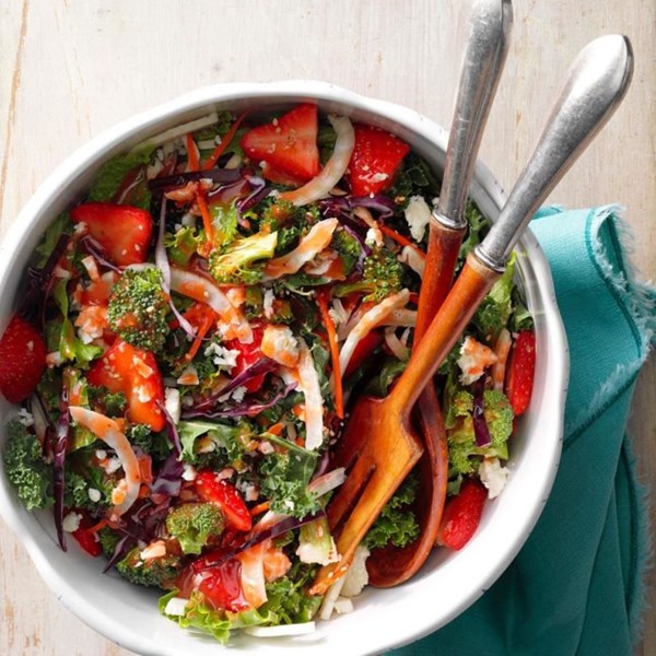 Kale slaw spring salad