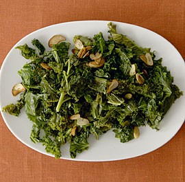 Kale with garlic and lemon