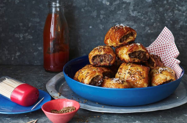 Kangaroo sausage rolls