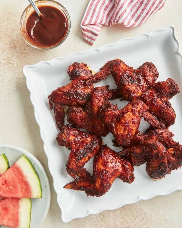 Kansas City-style BBQ chicken wings