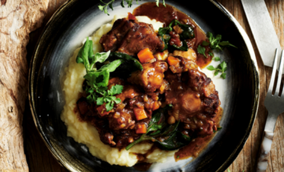Kap mauri oxtail ragù with native thyme and warrigal greens