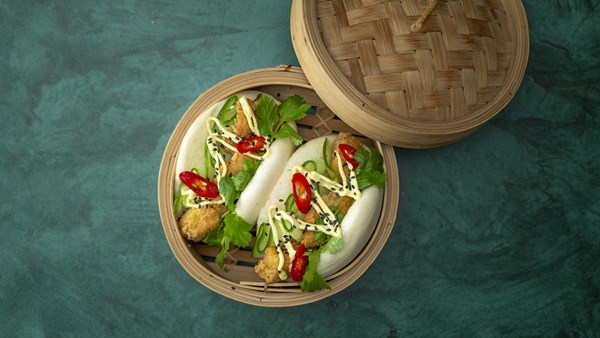 Karaage chicken bao buns
