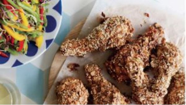 Karaage cornflake chicken drumsticks