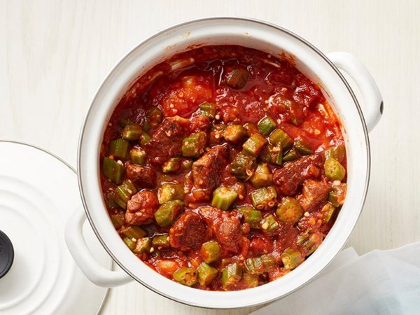 Kardea Brown’s beef and okra stew