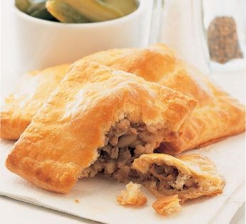 Kasha and mushroom knishes