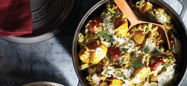 Kasha pot [dill cream]