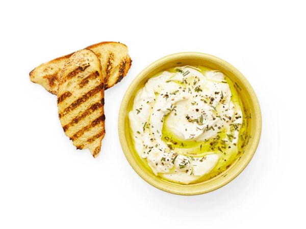Katie Lee’s whipped ricotta with olive oil and rosemary