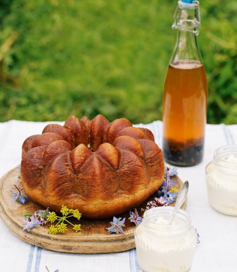 Katrya's baba with vanilla and lovage syrup