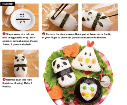 Kawaii panda onigiri