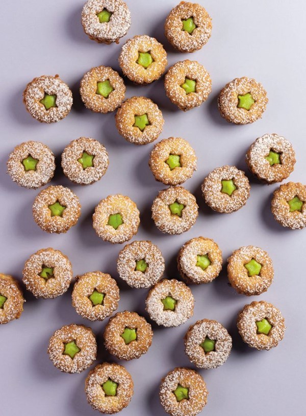 Kaya and coconut cookies