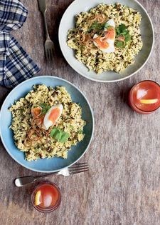 Kedgeree with crispy shallots