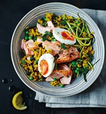 Kedgeree with salmon