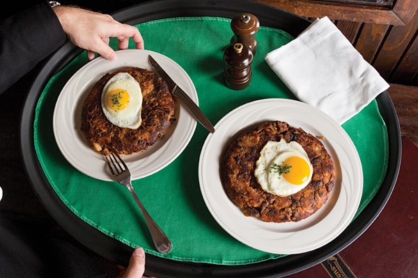 Keens' Steakhouse prime rib hash